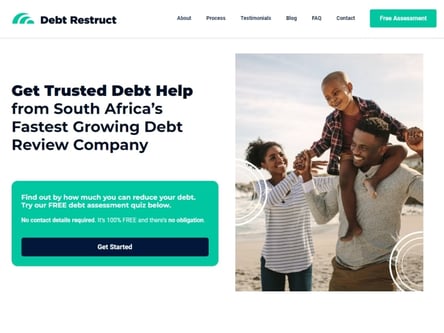 Debt Restruct homepage
