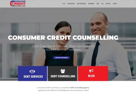 Consumer Credit Counselling homepage
