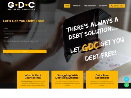 Gauteng Debt Counselling homepage
