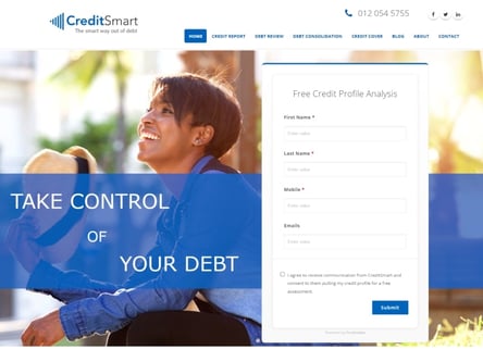 Credit Smart homepage