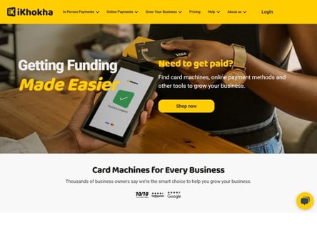 iKhokha homepage