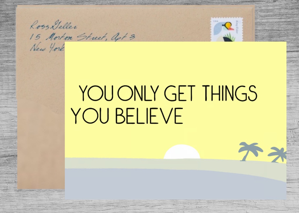Believe in Yourself: Inspirational Birthday Card