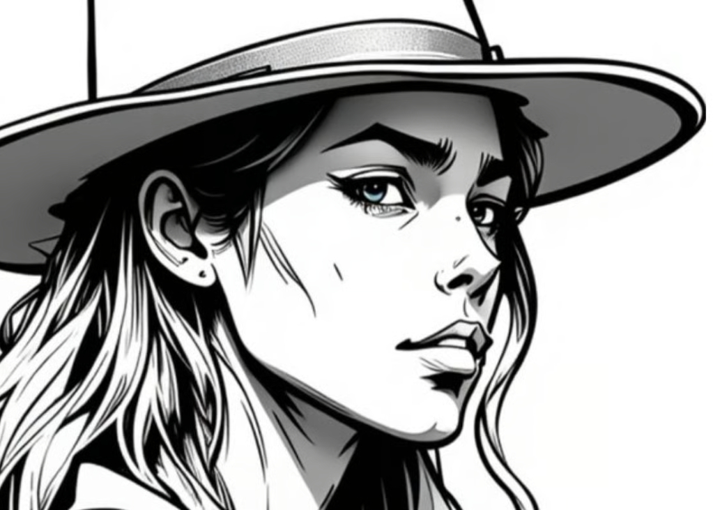 Western Girl Greeting Card