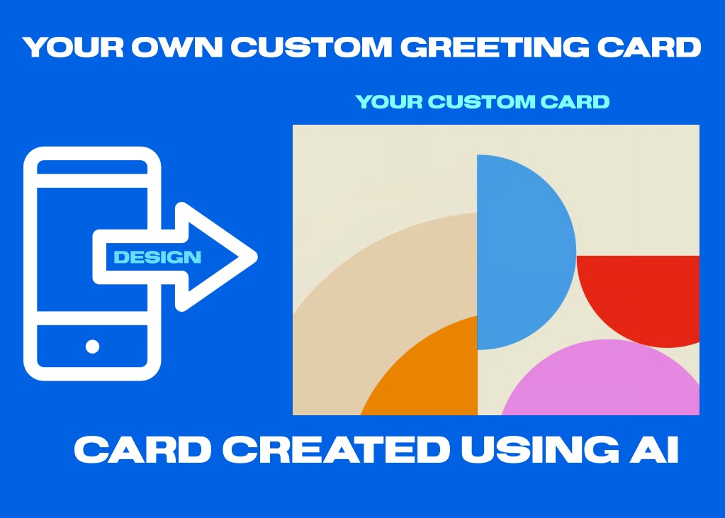 Unconventional Wishes: Modern Art Shapes Greeting Card