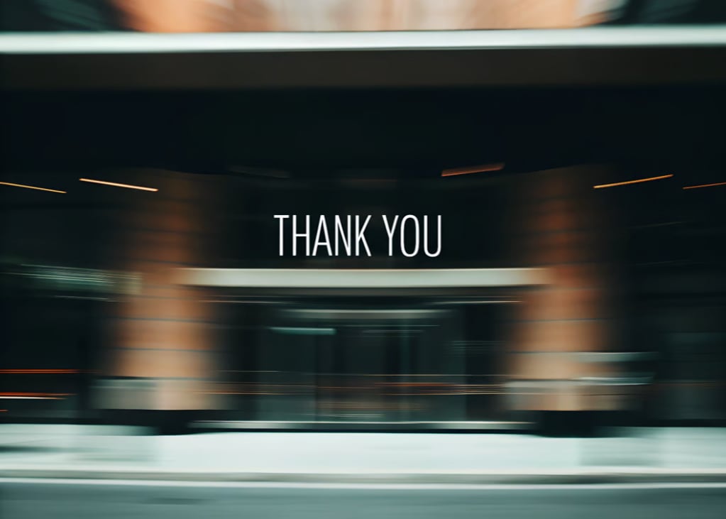Thank You For The Business