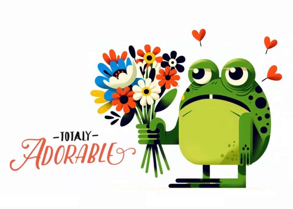 Hop to Love: Kiss a Frog Greeting Card