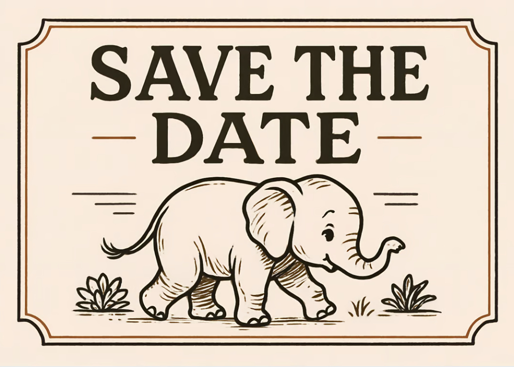 Kids Birthday, Small Elephant