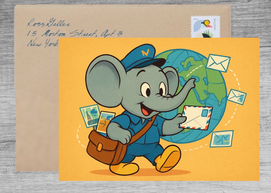 Global Mail Delivery by Elephant