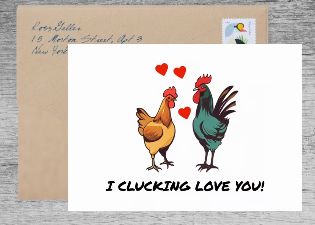 Why did the chickens cross the road? To Say I Love You!