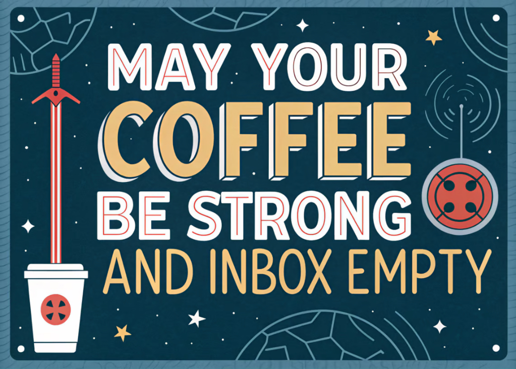 Co-Worker Office - May Your Coffee Be Strong and Inbox Empty Birthday Wish