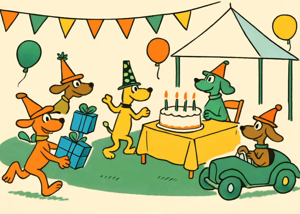 Paw-some Celebration: Dog's Birthday Party Invitation