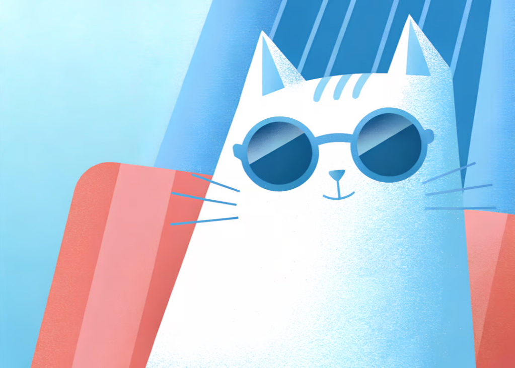 Purrfect Beach Vibes for You Cool Cats