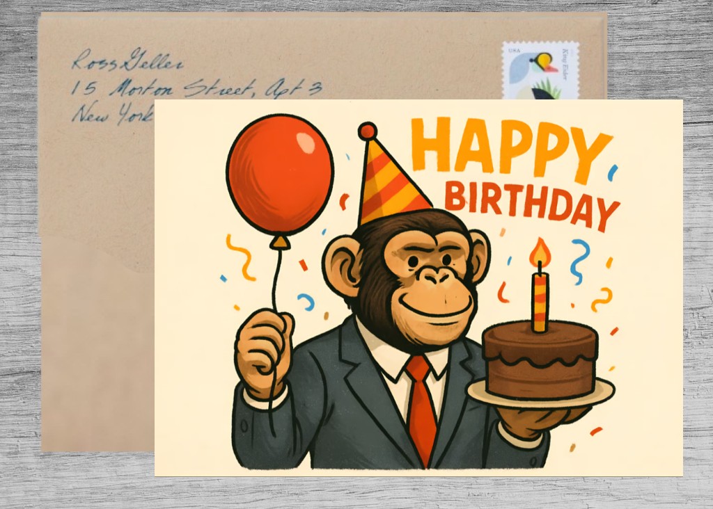 Business Birthday Wishes: No Monkeying Around!