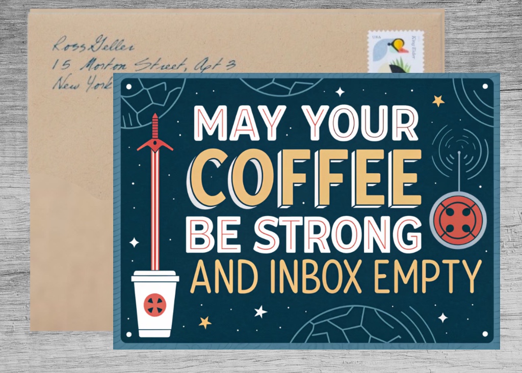 Co-Worker Office - May Your Coffee Be Strong and Inbox Empty Birthday Wish