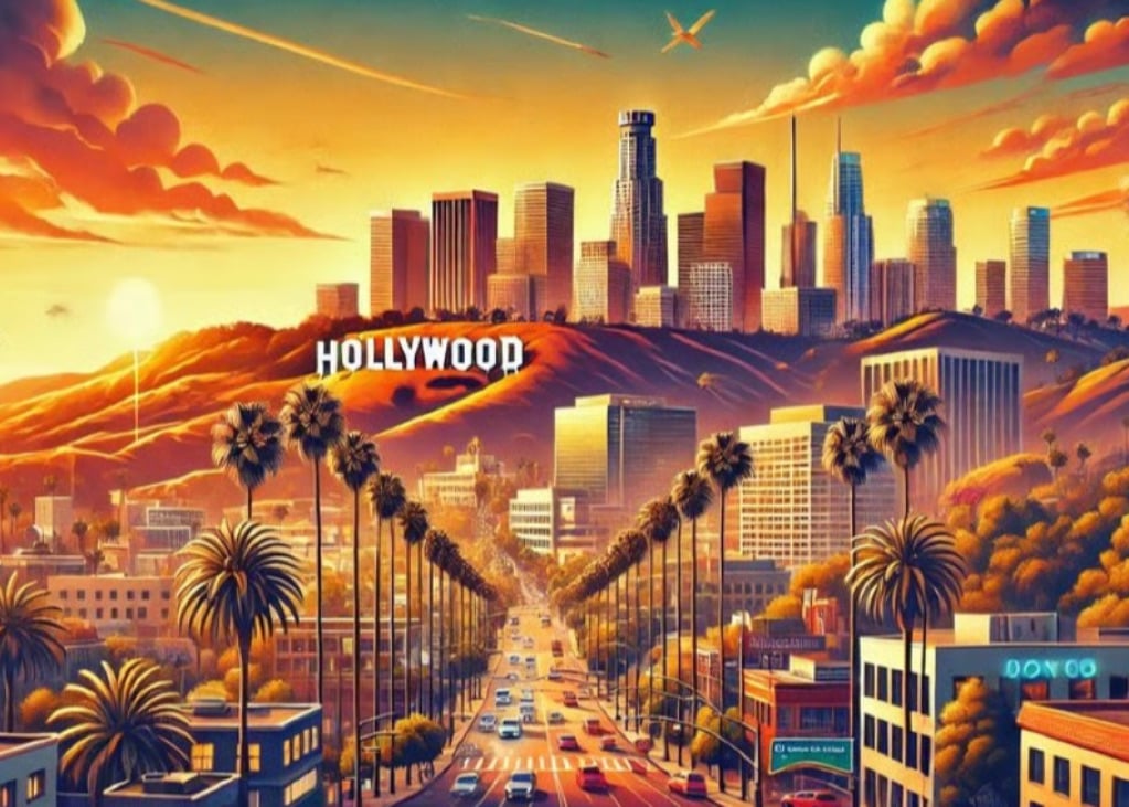 I Love LA Greeting Card