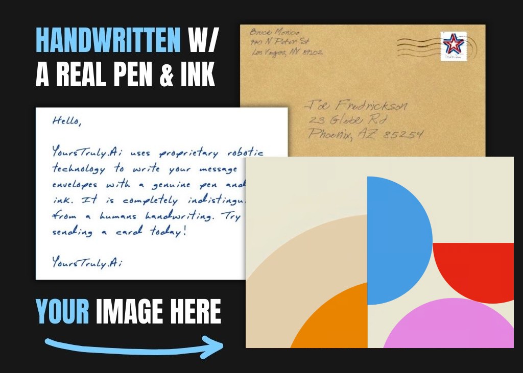 Unconventional Wishes: Modern Art Shapes Greeting Card