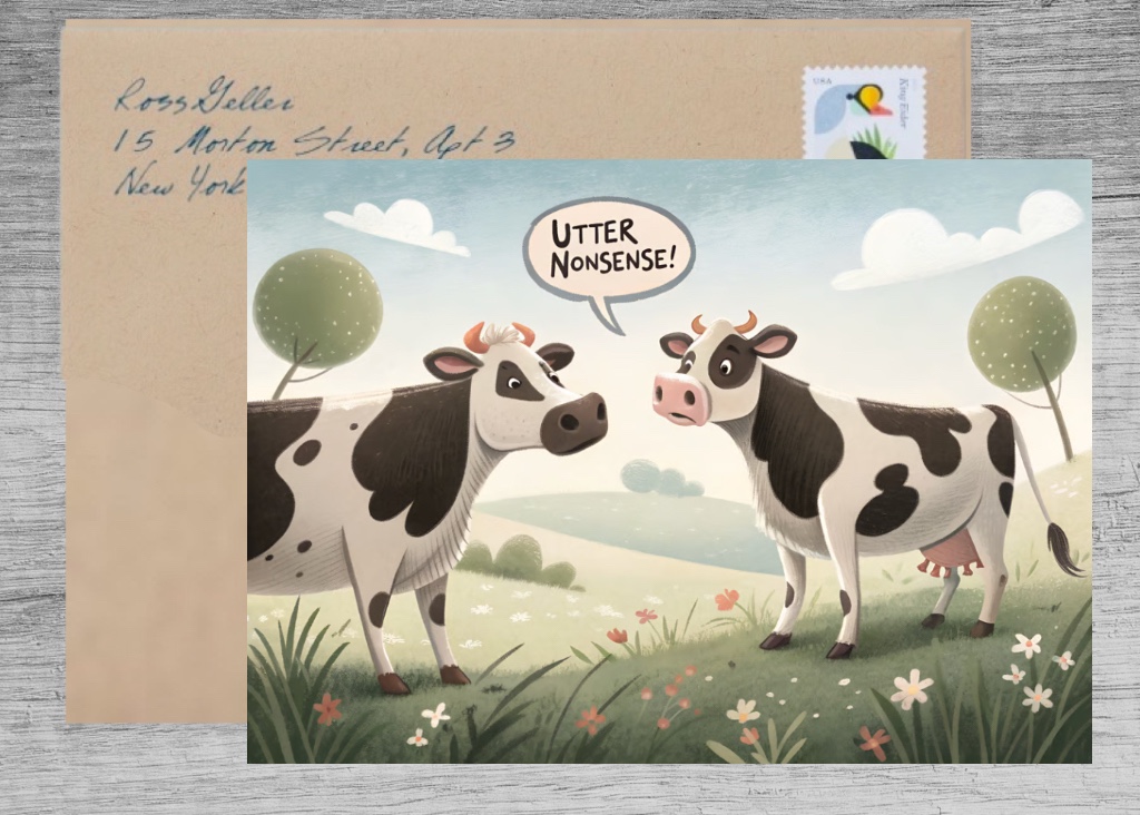 Utter Nonsense: A Silly Cow Card