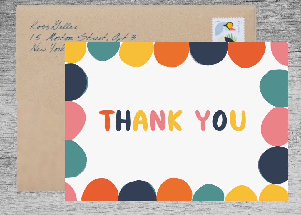 A Burst of Colorful Thank You