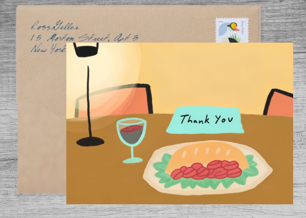 Thank You For Hosting Dinner with Love