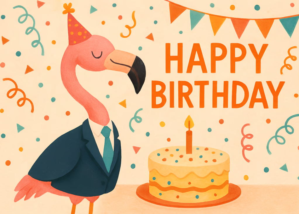 Wishing You a Flock-tastic Business Birthday