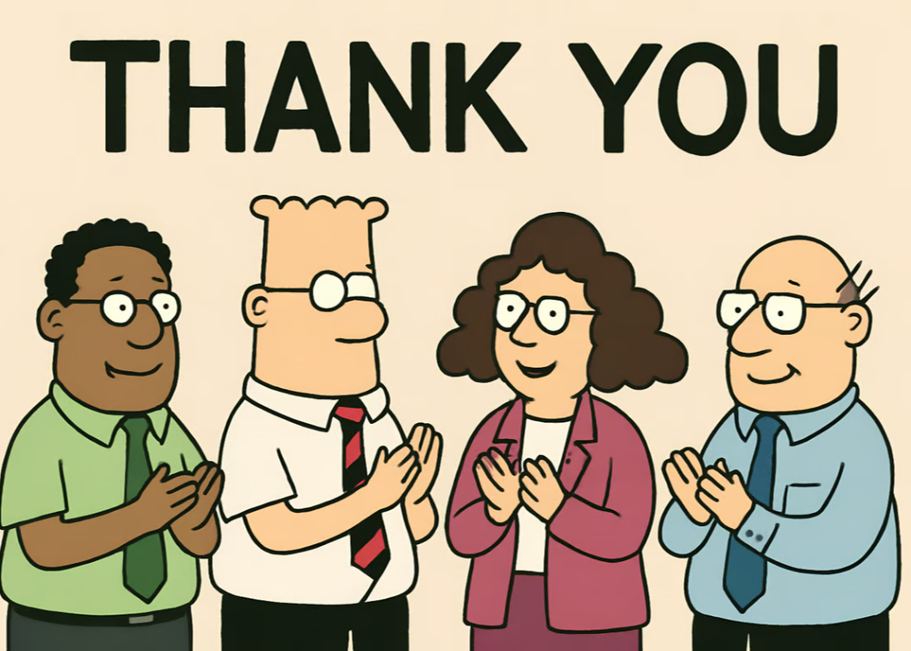 Thank You for Your Hard Work and Dedication