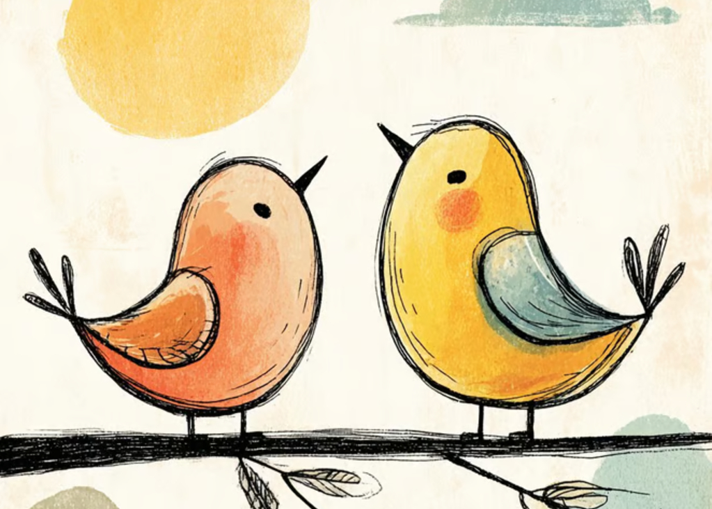 Wings of Joy: A Cheerful Day Greeting Card