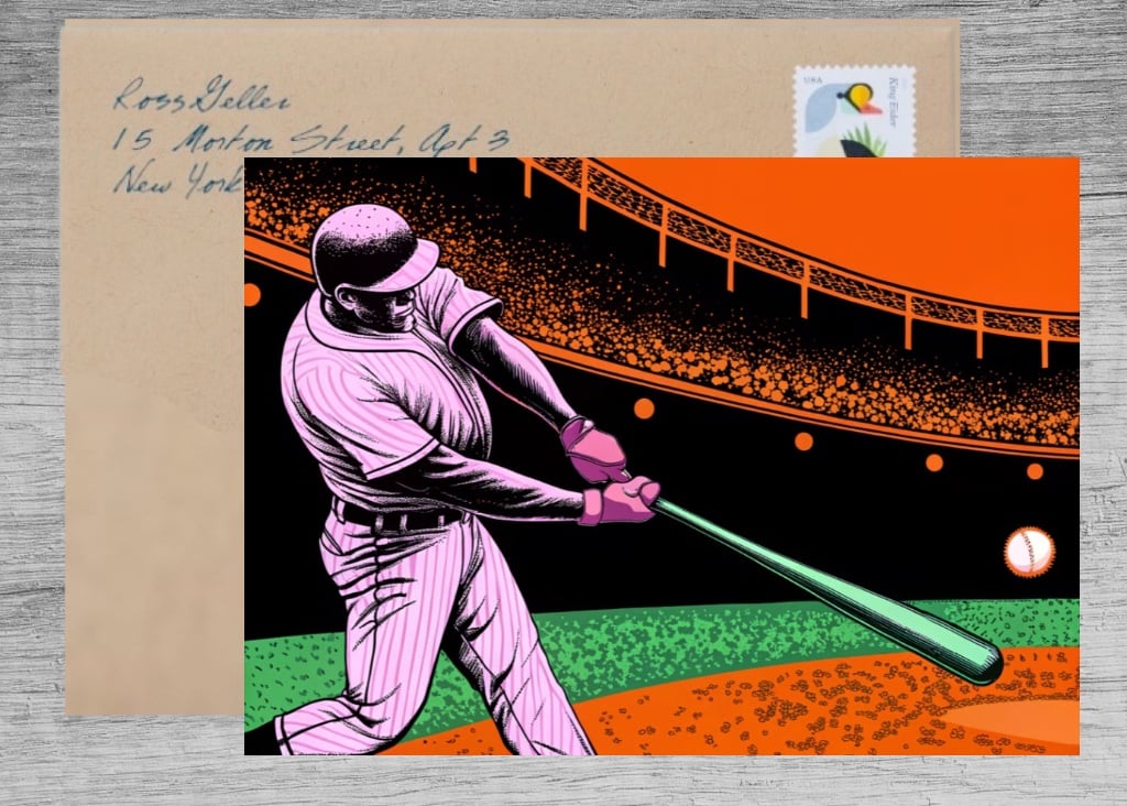 Sports Greeting Card: Congratulations on a Home Run