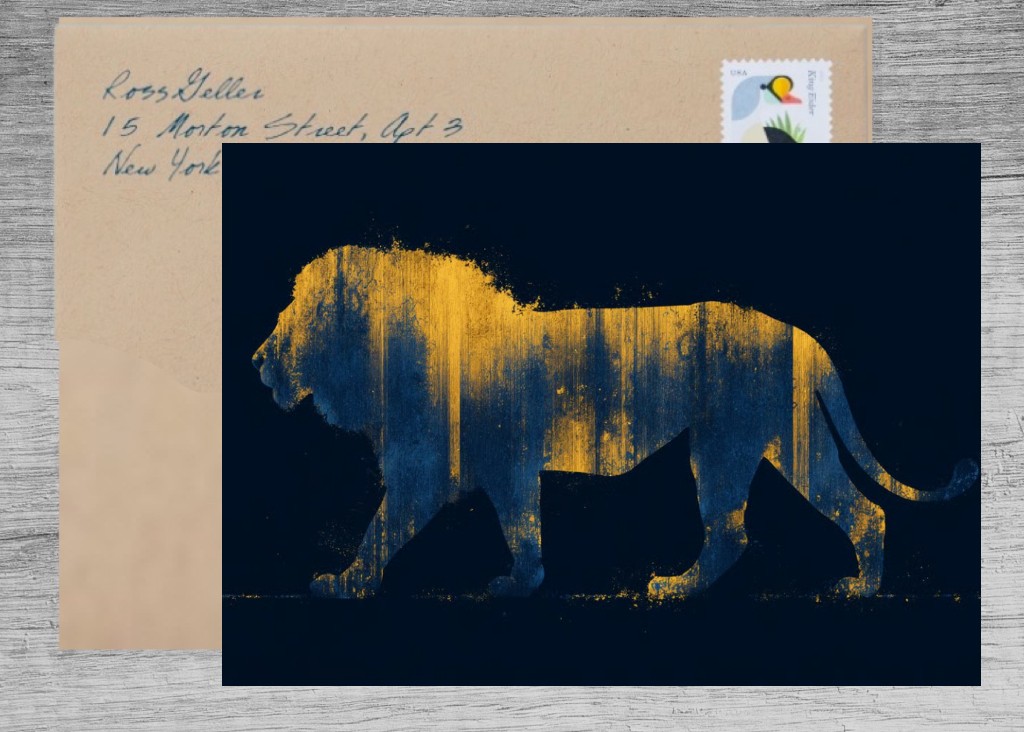 Roar with Pride: King of the Jungle Art Greeting Card