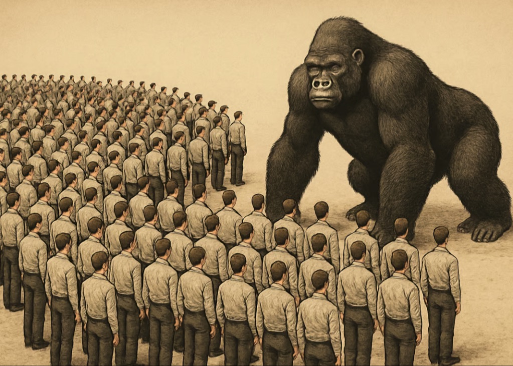 Survival of the Fittest: 100 Men vs 1 Gorilla