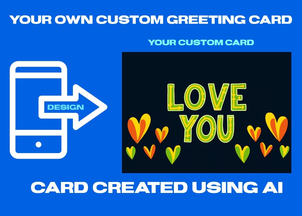 Love You Colorful Card