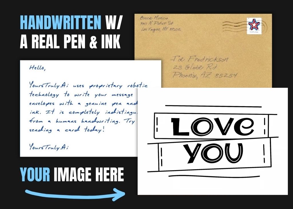 A Heartfelt Message of Love with Black and White Art