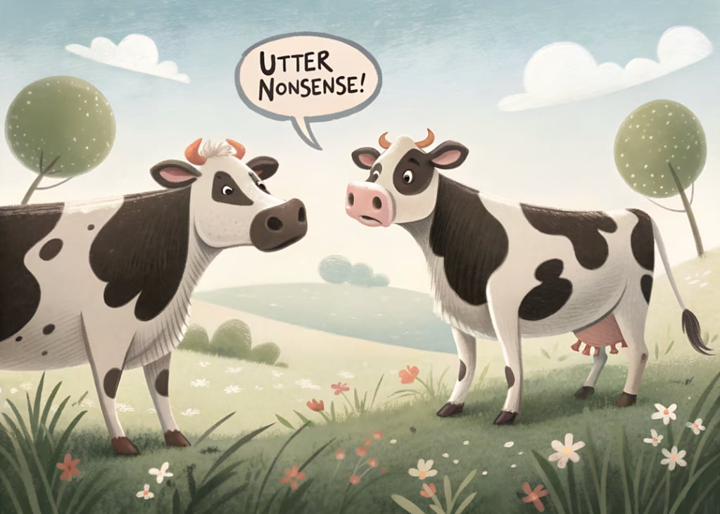 Utter Nonsense: A Silly Cow Card
