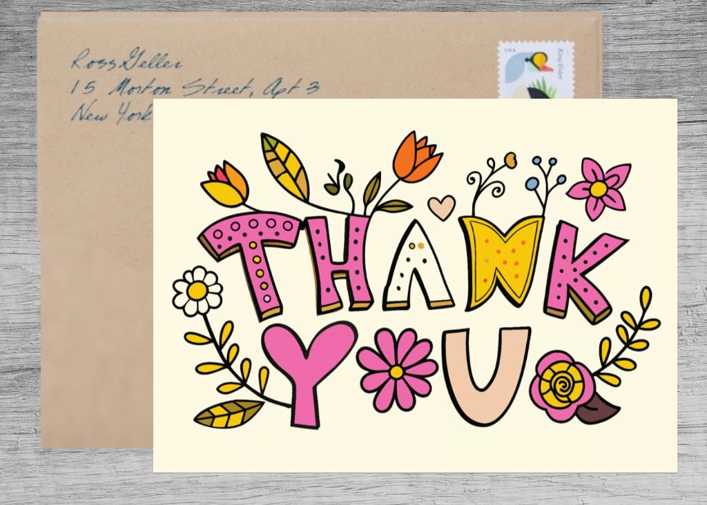 Heartfelt Wedding Thank You Greeting Card