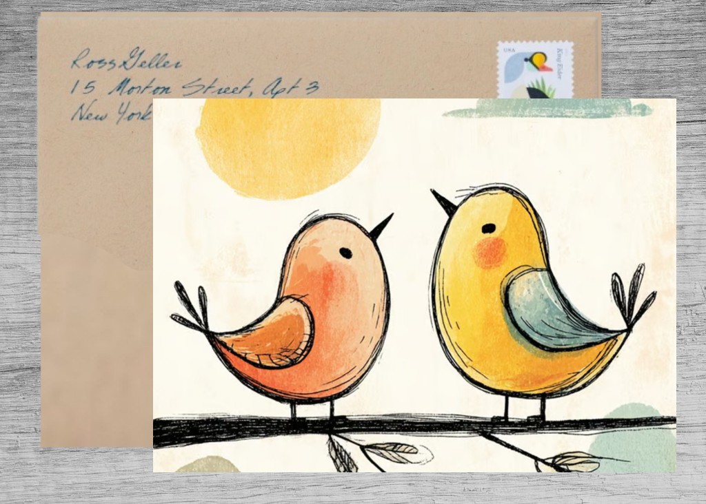 Wings of Joy: A Cheerful Day Greeting Card