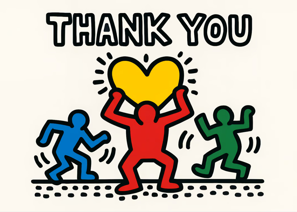A Masterpiece of Gratitude: Thank You Artistic Card