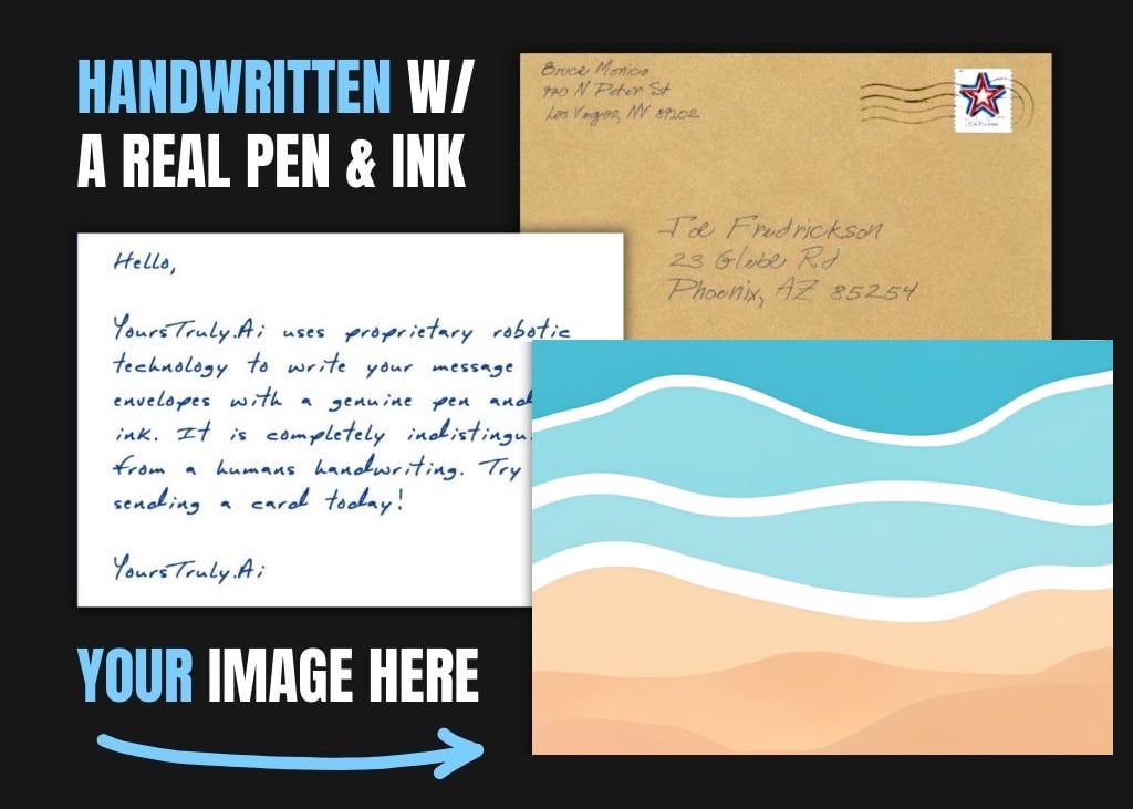 A Modern Beach Greeting Card