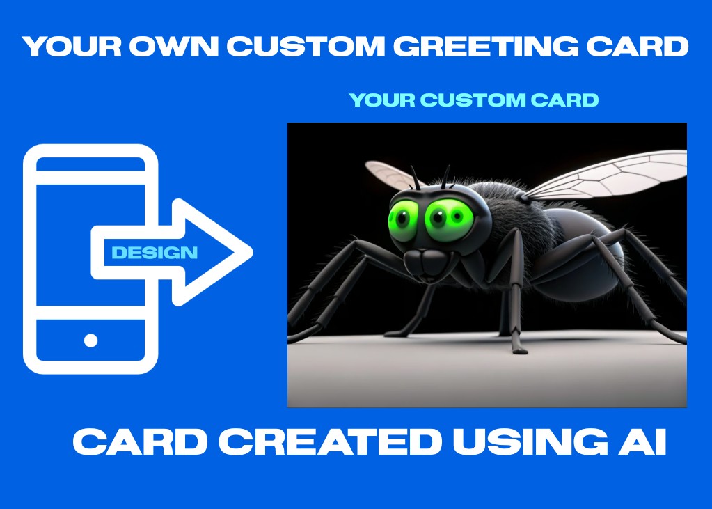 Wings of Love: A Modern Art Greeting Card