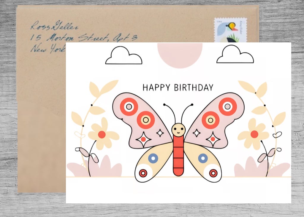 Wings of Joy: A Happy Birthday Greeting