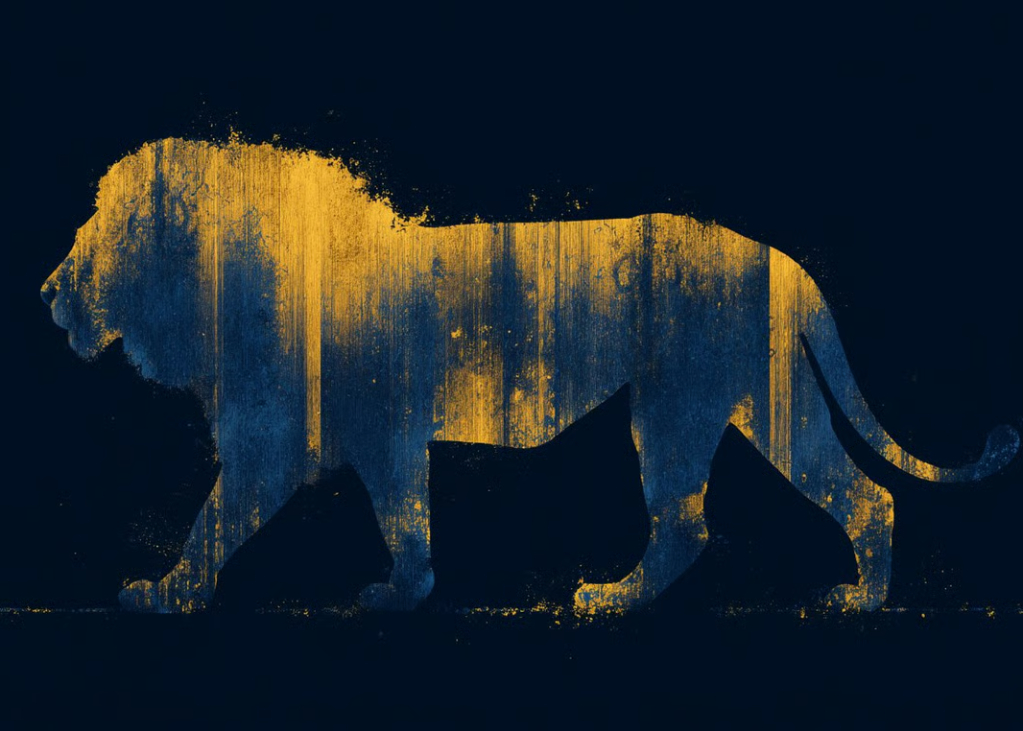 Roar with Pride: King of the Jungle Art Greeting Card