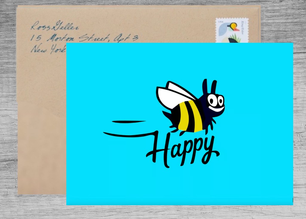 You're the Bee's Knees: Bee Happy Card