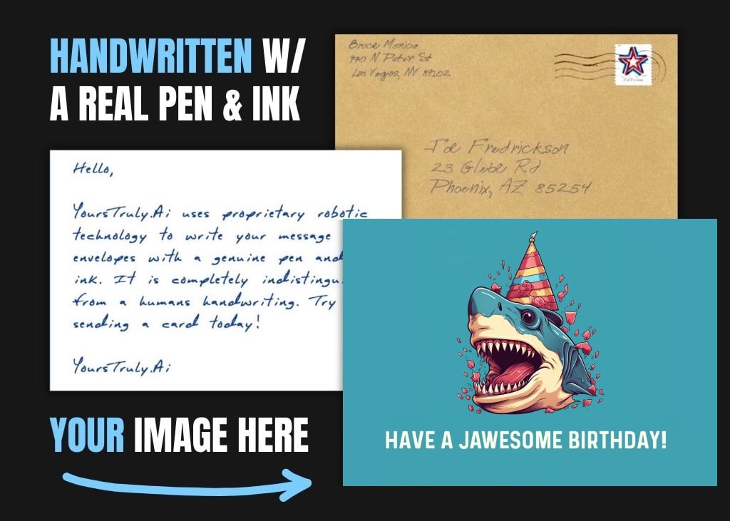 Have a Jaws-some Birthday! Jaws shark Birthday Kids Card