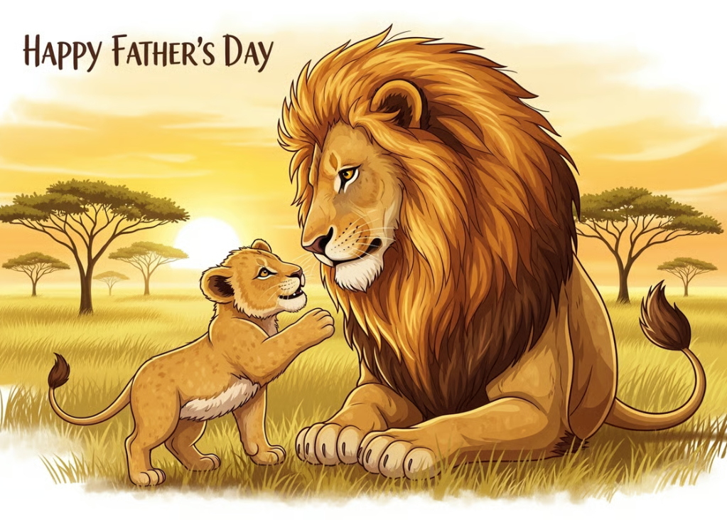 A Roaring Father's Day to the King of the Jungle