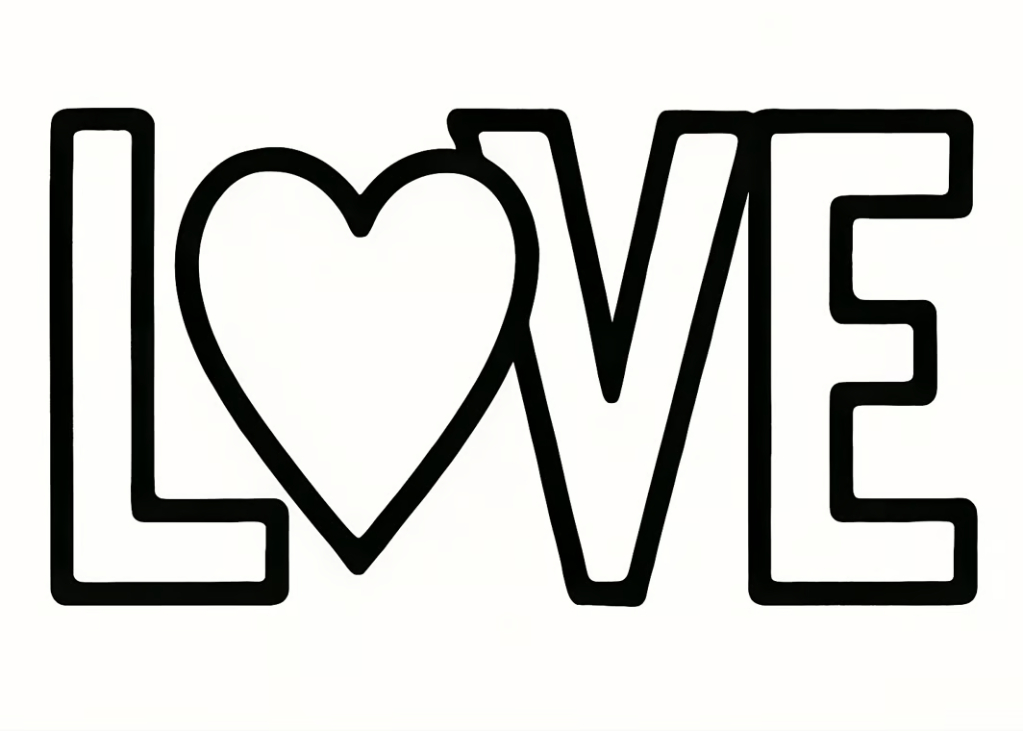Sweethearts' Love Line Art Greeting Card