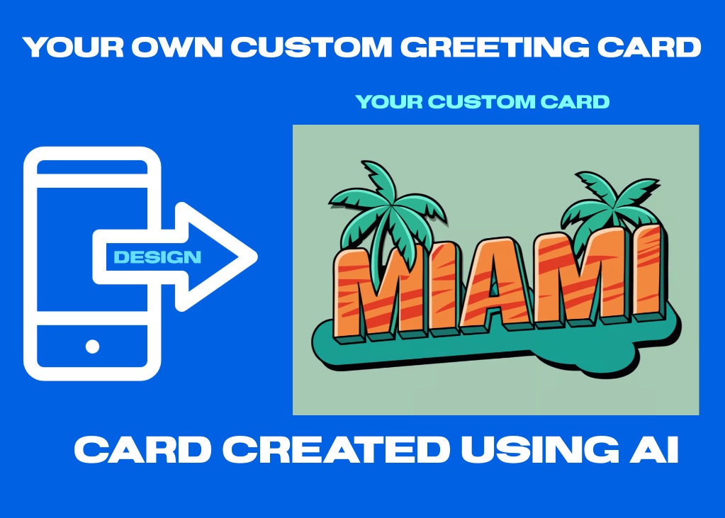 Wish You Were Here: Miami Vacation Greeting Card