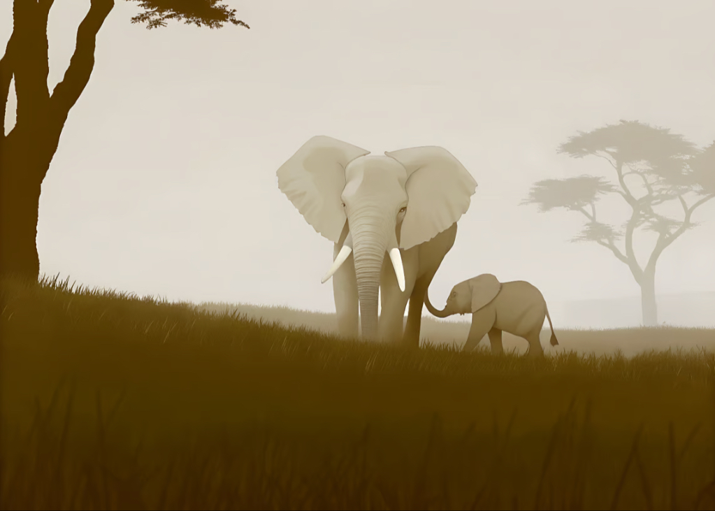 Elephant Mom: A Heartfelt Greeting for the Most Lovable Matriarch