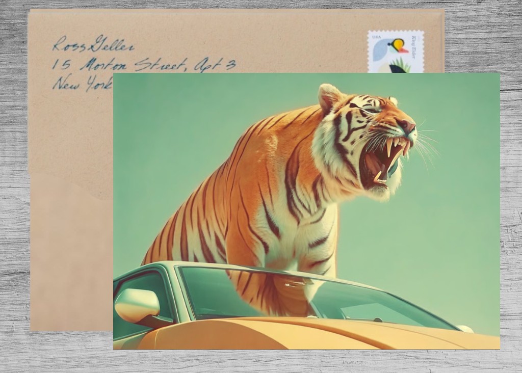 Retro Style Happy Birthday to a Cool Tiger