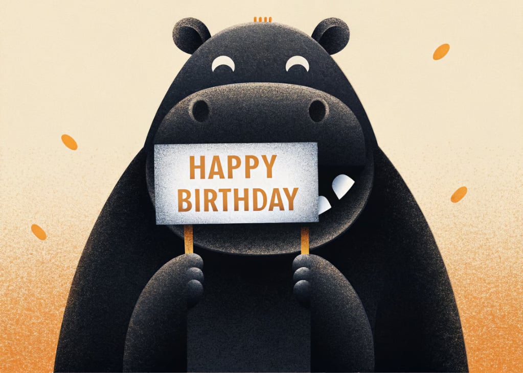 Hoppy Birthday to a Hippo-tastic Friend!