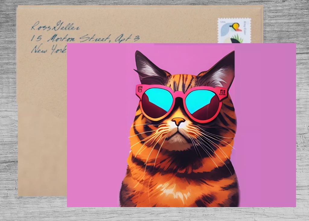 Cool Cat Greeting Card