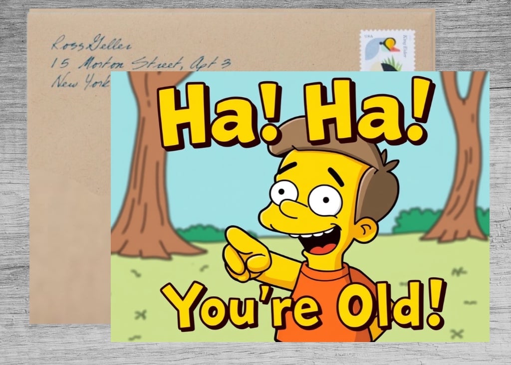 Your So Old It's Funny Birthday Card!
