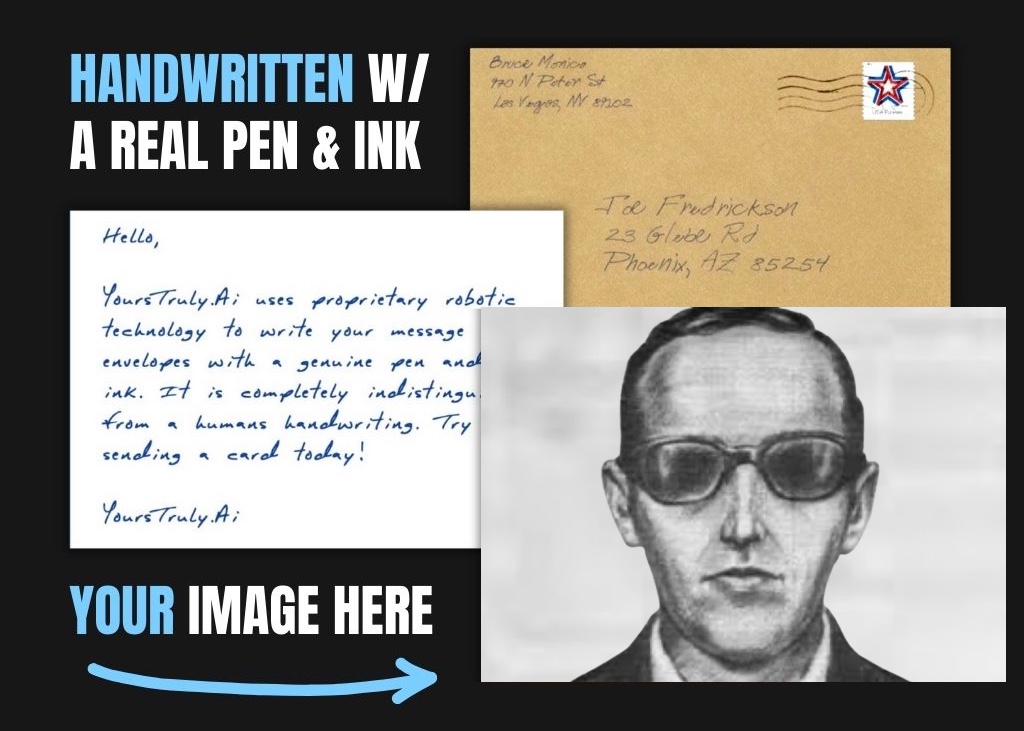 To The Legend Who Vanished In Style: DB Cooper Card
